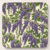 American Wisteria patroon tekening Bier Onderzetter (Voorkant)