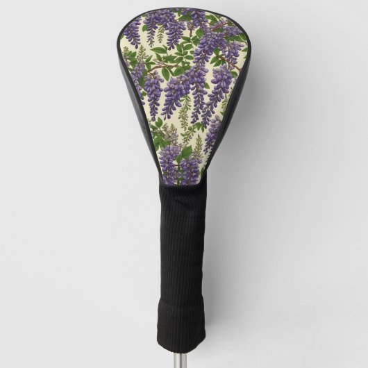 American Wisteria patroon tekening Golfheadcover (Voorkant)