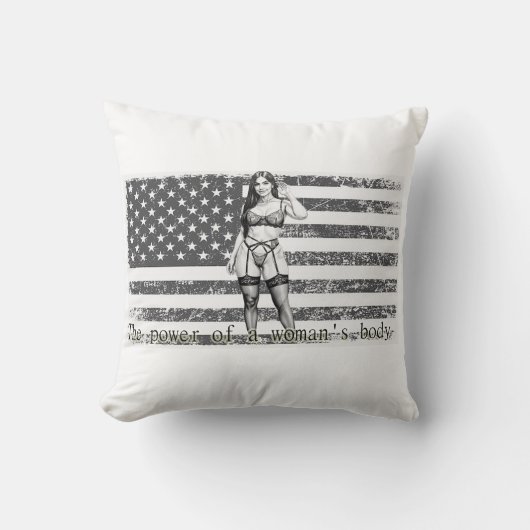  American woman Kussen (Voorkant)