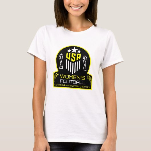 American Women's Soccer Football T-shirt (Voorkant)