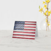 American Wood Afbeelding Flag Kaart (Gele Bloem)