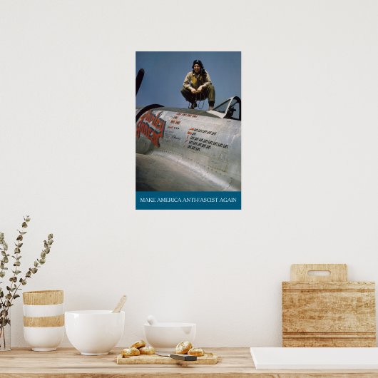 American WWII Pilot MAAFA  Poster (Keuken)