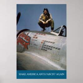 American WWII Pilot MAAFA Poster