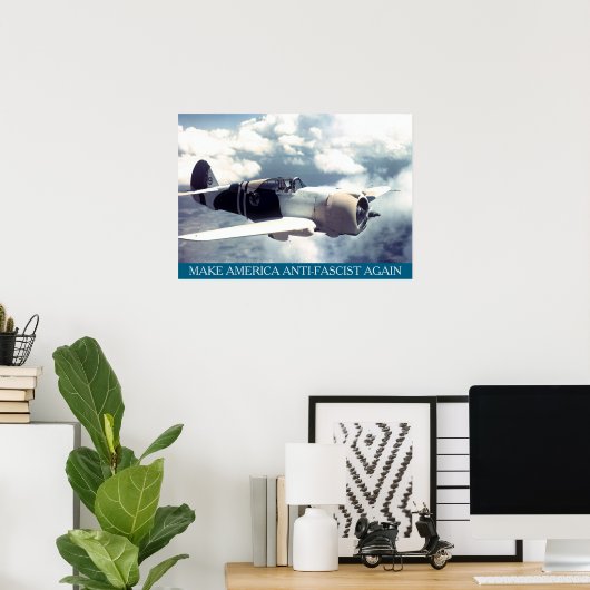 American WWII Plane MAAFA Poster (Thuiskantoor)