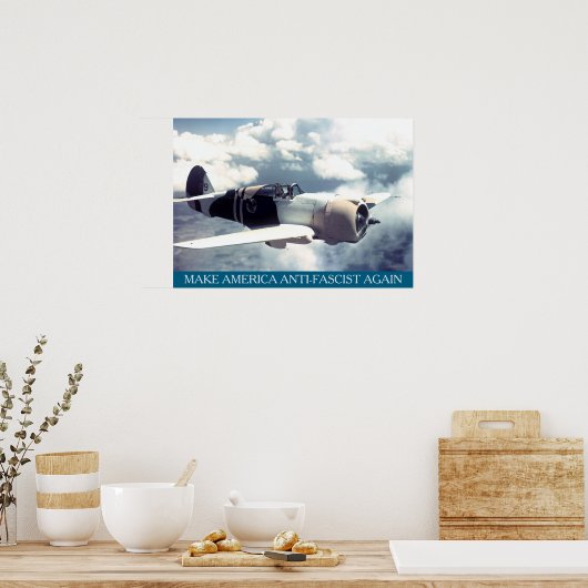 American WWII Plane MAAFA Poster (Keuken)