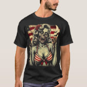 American Zombie Girl T-shirt (Voorkant)