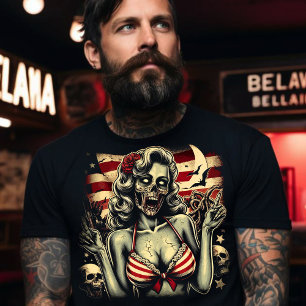 American Zombie Girl T-shirt