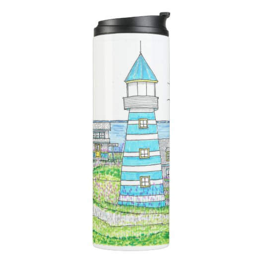 Americana 2 Plain Thermal Tumbler Thermosbeker (Gedraaid links)