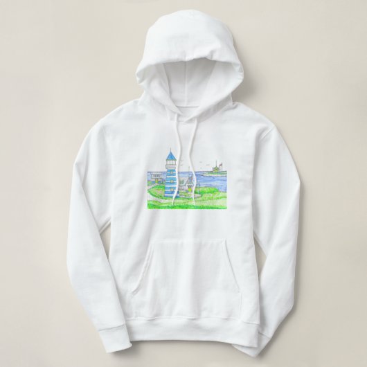 Americana 2 Vuurtoren Hoodie Sweatshirt (Design voorkant)