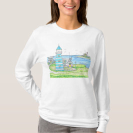 Americana 2 Vuurtoren Tshirt met lange mouwen