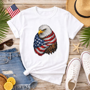 Americana Adelaar Vlag T-shirt
