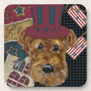 AMERICANA AIREDALE BIER ONDERZETTER