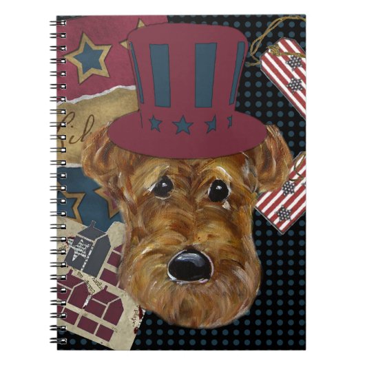 AMERICANA AIREDALE NOTITIEBOEK (Voorkant)