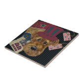 AMERICANA AIREDALE TEGELTJE (Zijkant)