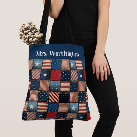 Americana All Over Print Tas Versie 2 (Dichtbij)