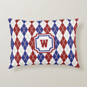 Americana Argyle Accent Pillow Kussen