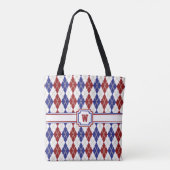 Americana Argyle All-Over-Print Bag Tote Bag (Achterkant)