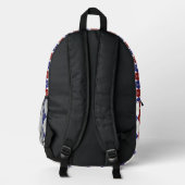 Americana Argyle Bedrukte Rugzak (Achterkant)