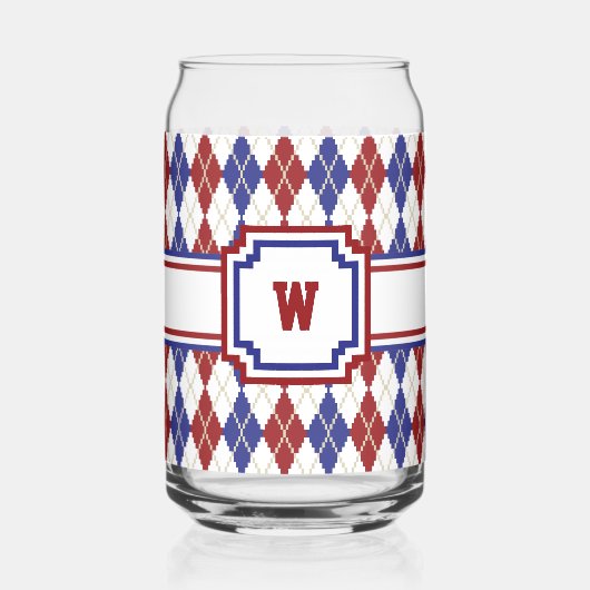 Americana Argyle Blikvorm Glas (Achterkant)