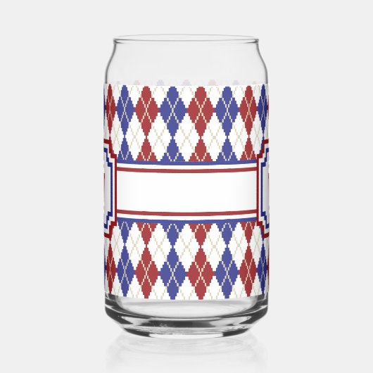 Americana Argyle Blikvorm Glas (Links)