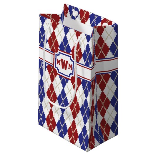 Americana Argyle-cadeautas Klein Cadeauzakje (Voorkant Gekanteld)