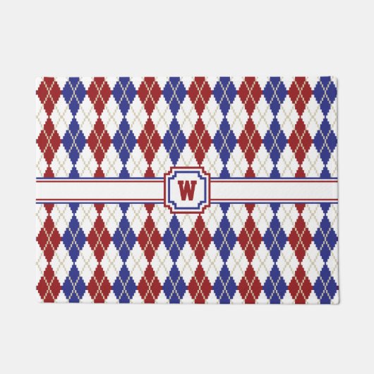 Americana Argyle Doormat Deurmat (Voorkant)