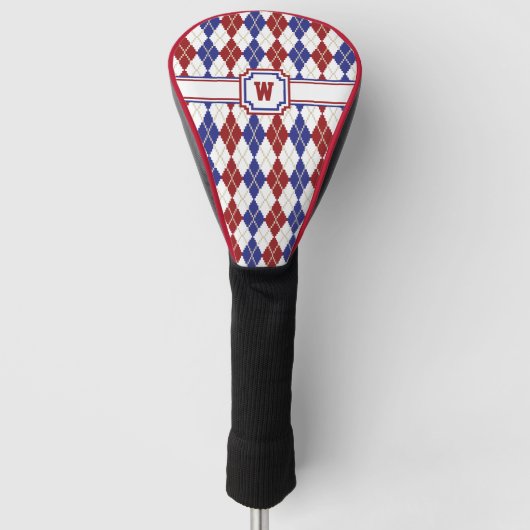 Americana Argyle Driver Hoesje Golfheadcover (Voorkant)