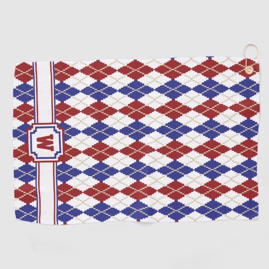 Americana Argyle Golf Towel Golfhanddoek (Horizontaal)