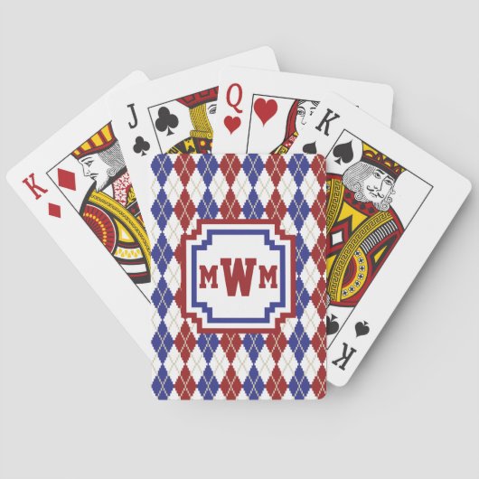 Americana Argyle Klassieke Speelkaarten (Achterkant)
