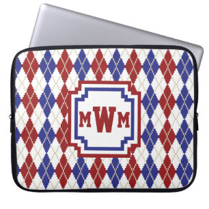 Americana Argyle Laptophoes Laptop Sleeve