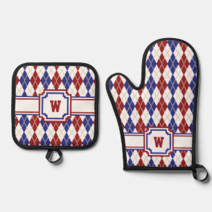 Americana Argyle Ovenwant & Pannenlap Set