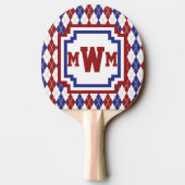 Americana Argyle Ping Pong Paddle Tafeltennisbatje (Achterkant)
