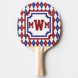 Americana Argyle Ping Pong Paddle Tafeltennisbatje