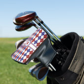 Americana Argyle Putter Hoesje Golfheadcover (Insitu)