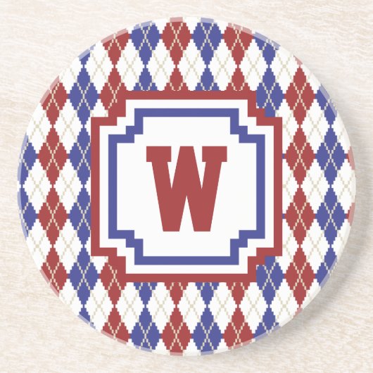 Americana Argyle Sandstone Onderzetter (Voorkant)