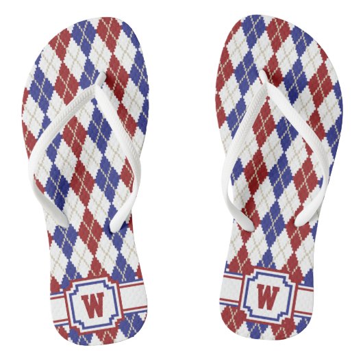 Americana Argyle Slippers Teenslippers (Voetbed)