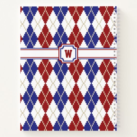 Americana Argyle Spiral Notitieboek (Achterkant)