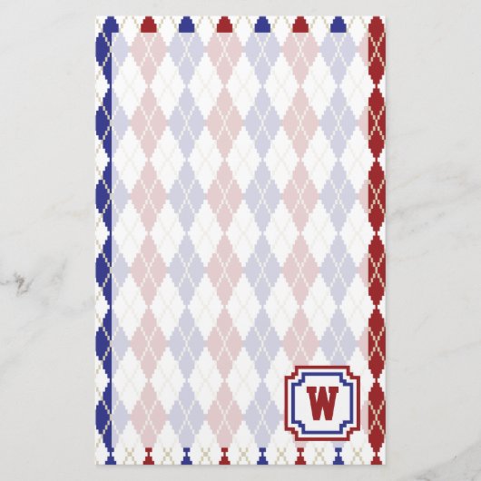 Americana Argyle Stationery Briefpapier (Voorkant)