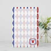 Americana Argyle Stationery Briefpapier (Staand voorkant)