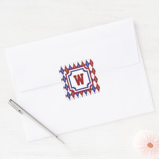 Americana Argyle Sticker (Envelop)