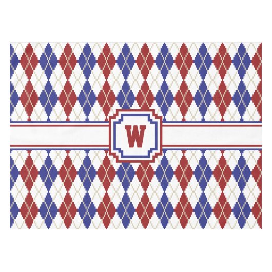 Americana Argyle Tablecloth Tafelkleed (Voorkant (Horizontaal))