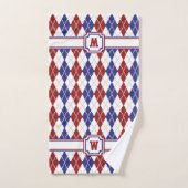 Americana Argyle Towel Set Bad Handdoek (Handdoek)