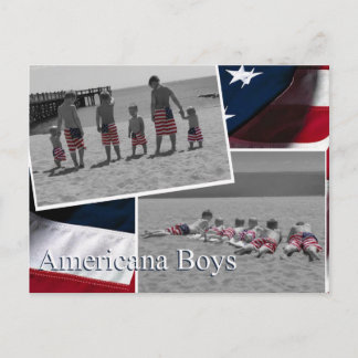 Americana Boys Briefkaart