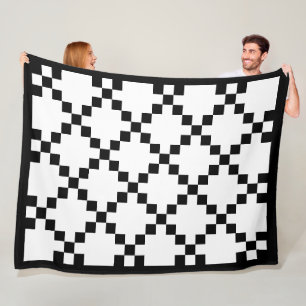 Americana Buffalo Check Quilt Party Fleece Blanket Deken