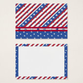 Americana Cadeau Label Visitekaartjes (Voorkant /achterkant)