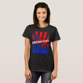 Americana, City, Flag, BJJ, Jiu-Jitsu, MMA, Fighti T-shirt (Voorkant volledig)