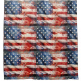 Americana  douchegordijn (Voorkant)