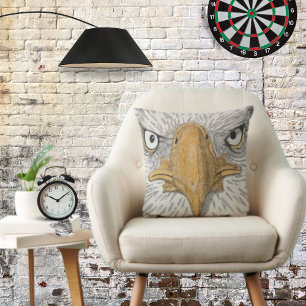 Americana Eagle Face Pillow Kussen