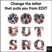 Americana Floral Camo Monogram Backpack Bedrukte Rugzak