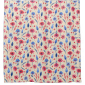  Americana Floral Douchegordijn (Voorkant)